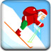 圣诞老人画线滑雪