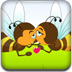 可爱蜜蜂接吻